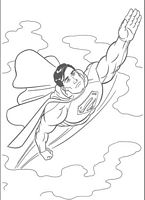 do wydruku kolorowanki Superman, dla dzieci i chłopców do pomalowania NR 28
